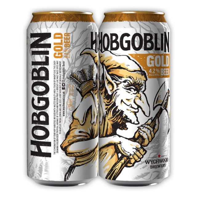 Hobgoblin Gold, bottle & can 500ml