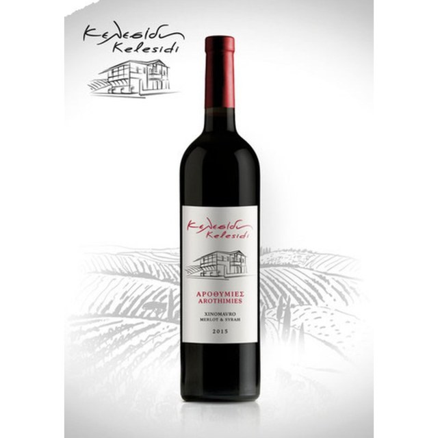 Ξινόμαυρο merlot & syrah ερυθρός ημίξηρος Κελεσίδης 750ml