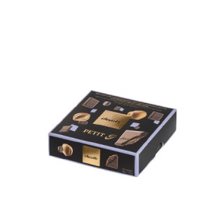 chocoMe milk chocolate squares with Piemonte hazelnut praline and Ethiopean Harrar coffee filling 50gr