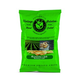 Fox Italian hand-cooked gourmet potatoes crisps with rosemary and sea salt 120g