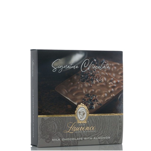 Laurence Signature milk chocolate with almonds 100gr