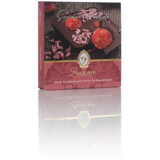 Laurence Signature Milk Chocolate with Strawberry 100gr