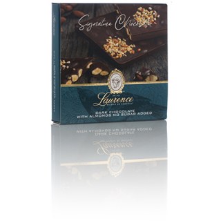 Laurence Signature dark chocolate with almonds no sugar added 100gr
