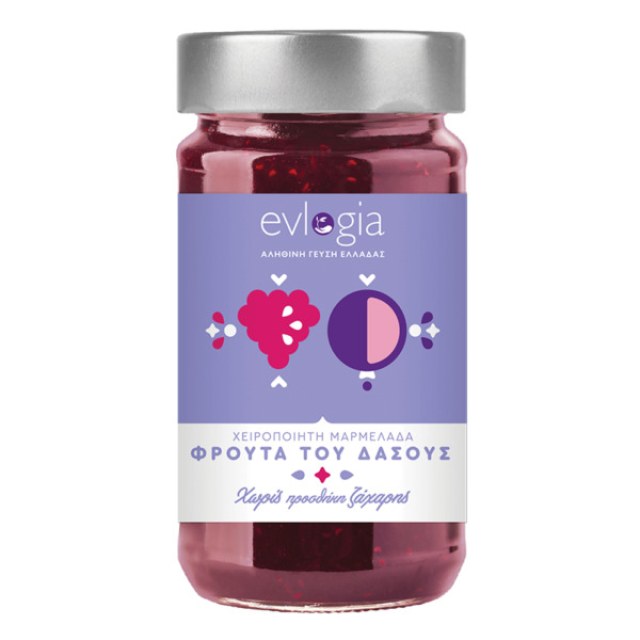 Μαρμελάδα φρούτα του δάσους Evlogia 280gr