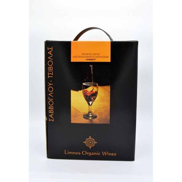  ΕΡΥΘΡΟΣ ΞΗΡΟΣ ΑΣΚΟΣ 3L LIMNOS ORGANIC WINES