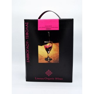  ΡΟΖΕ ΞΗΡΟΣ ΑΣΚΟΣ 3L LIMNOS ORGANIC WINES