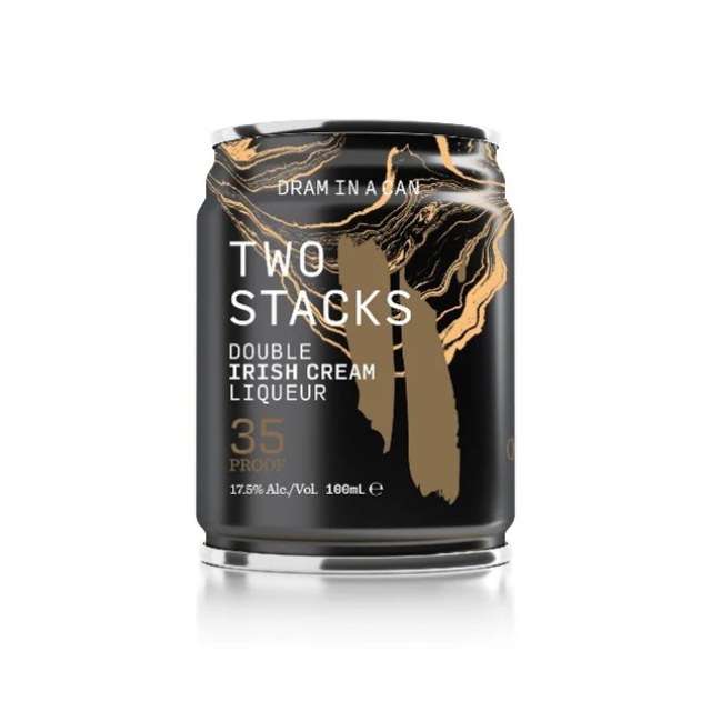 TWO STACKS DRAM IN CAN-DOUBLE IRISH CREAM LIQUEUR 100ml