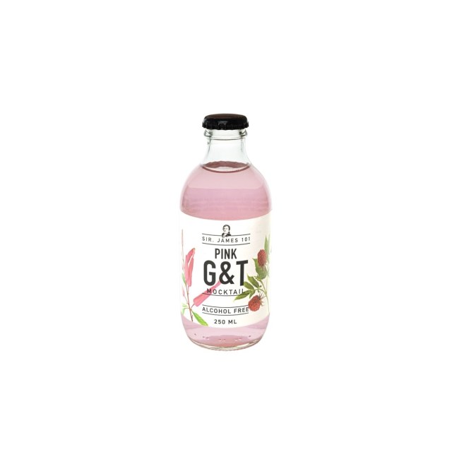 SIR JAMES PINK GIN & TONIC MOCKTAIL ALCOHOL FREE 250 ml 