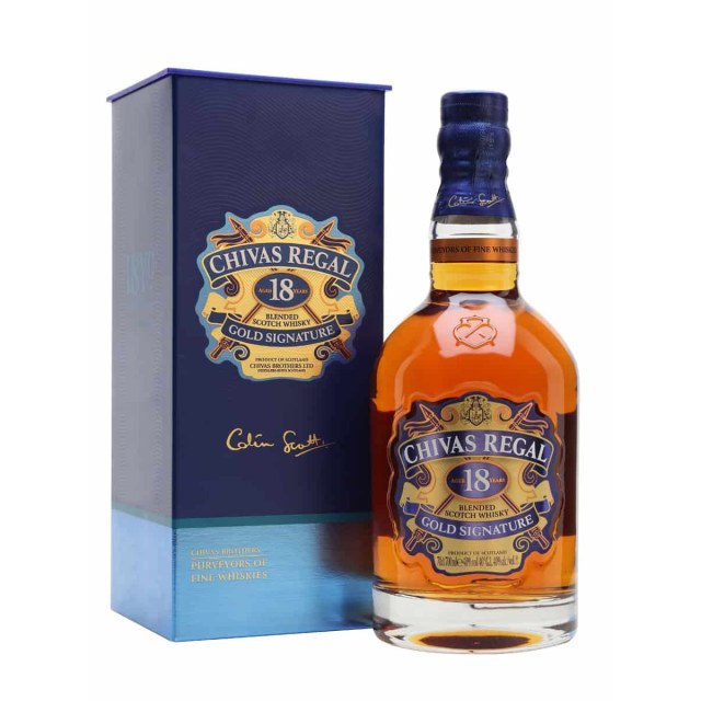 CHIVAS REGAL GOLD SIGNATURE 18 YO BLENDED SCOTCH WHISKY 700ml
